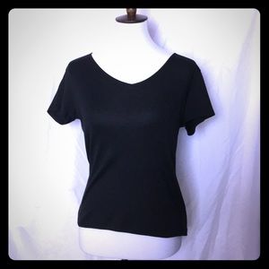 Talbots Black Tee Petite P